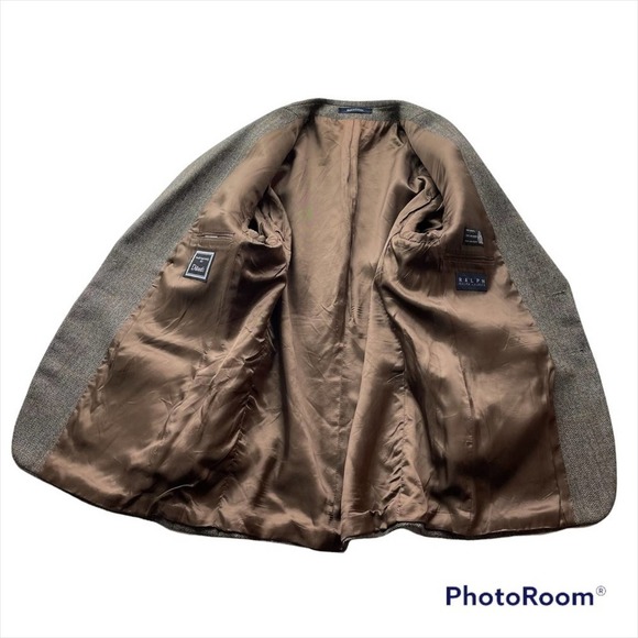 Ralph Lauren Suit Jacket Blazer Sport Coat Brown Size 42S Business office - Picture 10 of 15